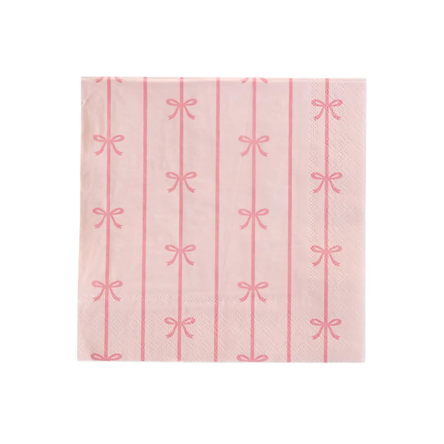 Petal Pink Signature Bow Large Napkins