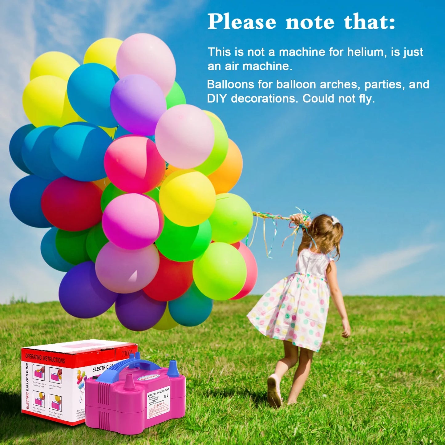 Electric Balloon Pump for Party Birthday Wedding Decoration