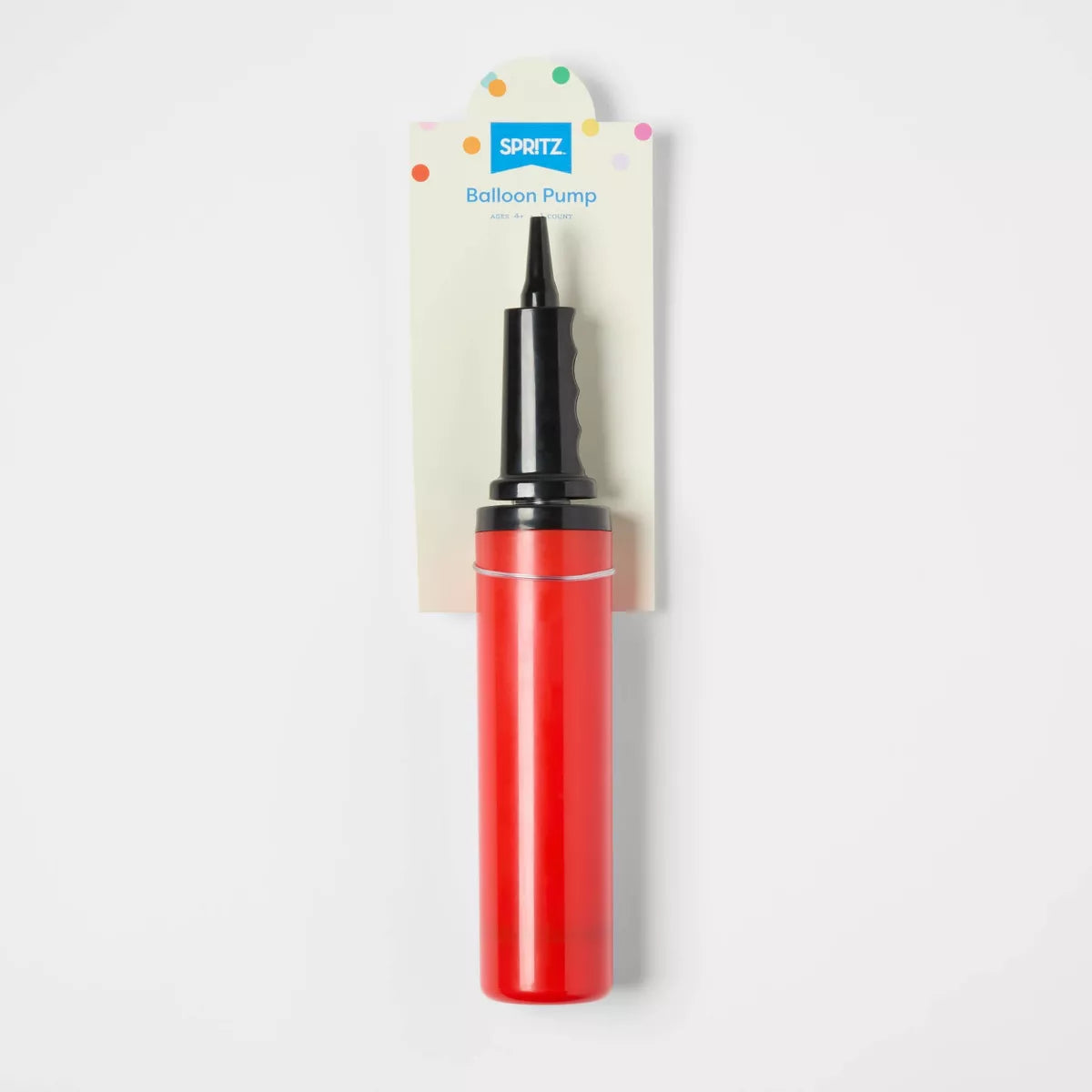 Manual Balloon Pump - Spritz™: Hand Pump for Balloons, Multicolor, Kids & Teens, Birthday Accessory