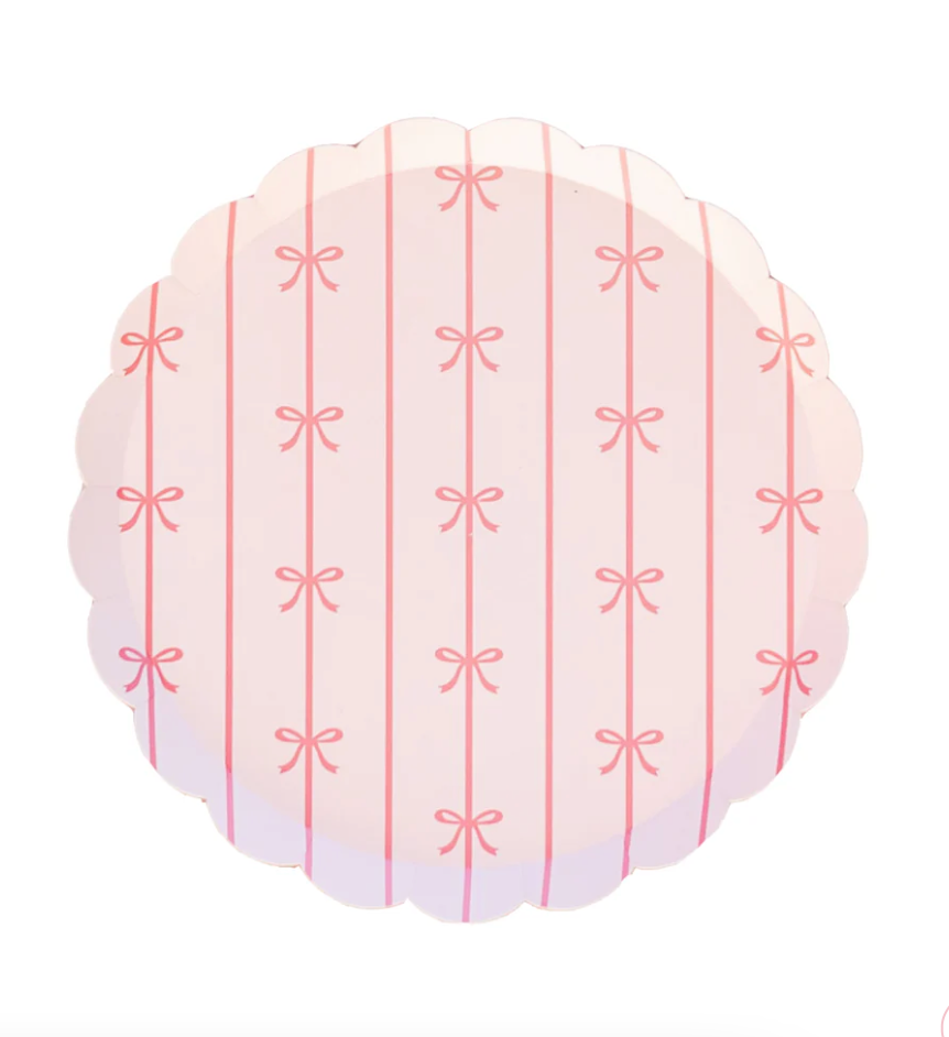 Petal Pink Signature Bow Small Plates