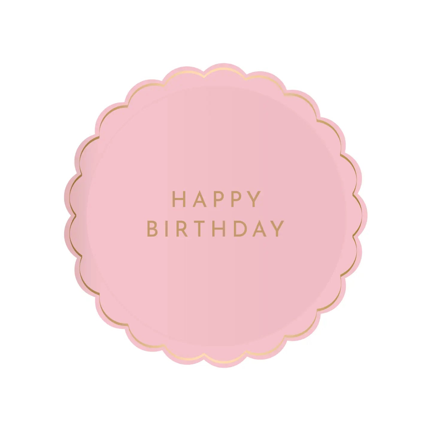 Petal Pink Signature Happy Birthday Small Plate