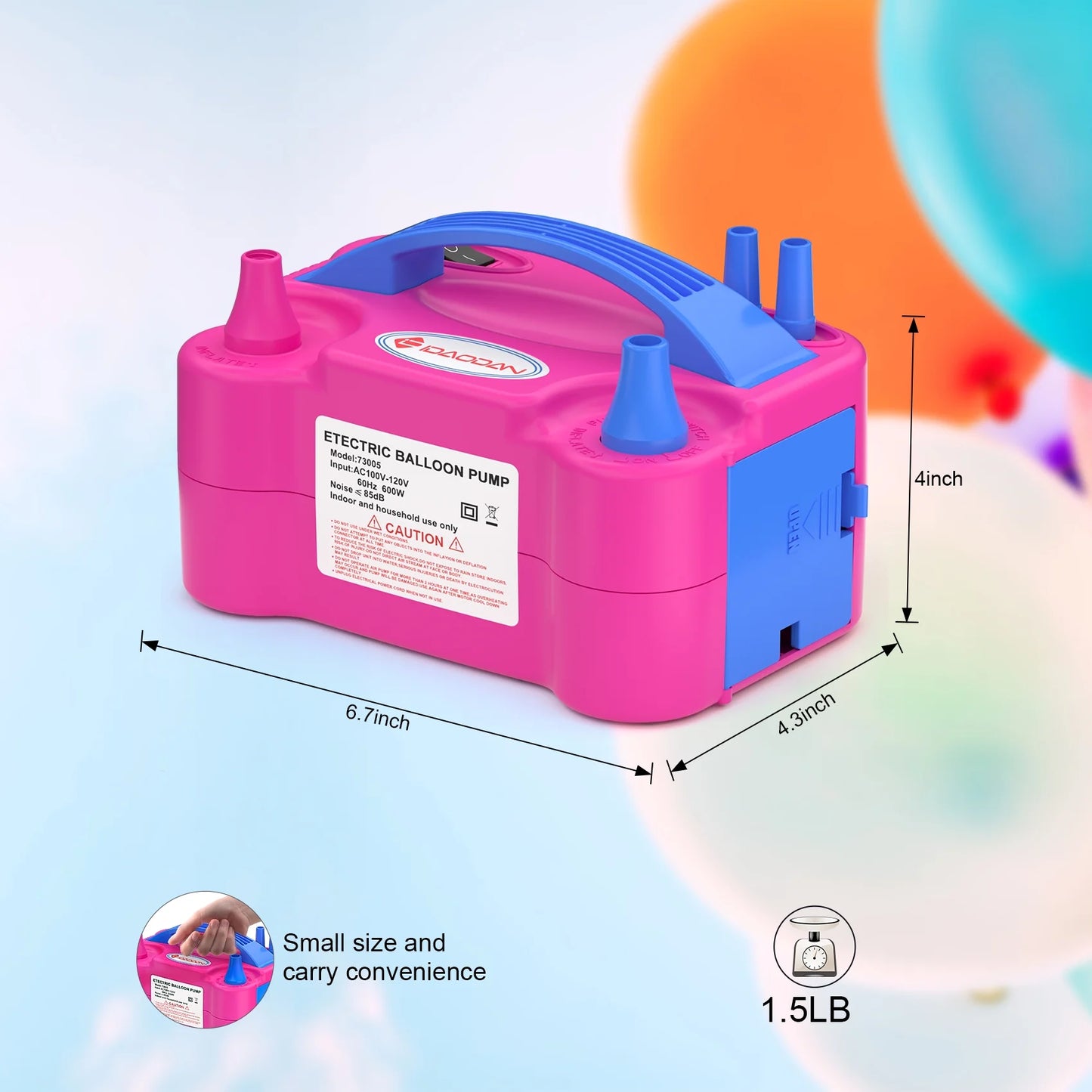 Electric Balloon Pump for Party Birthday Wedding Decoration