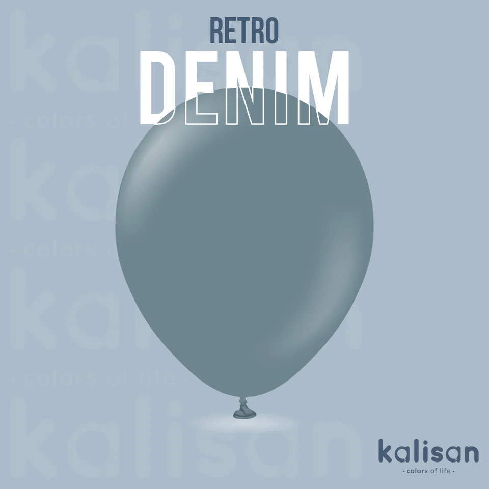 KALISAN LATEX RETRO DENIM - 12", 100 PIECES