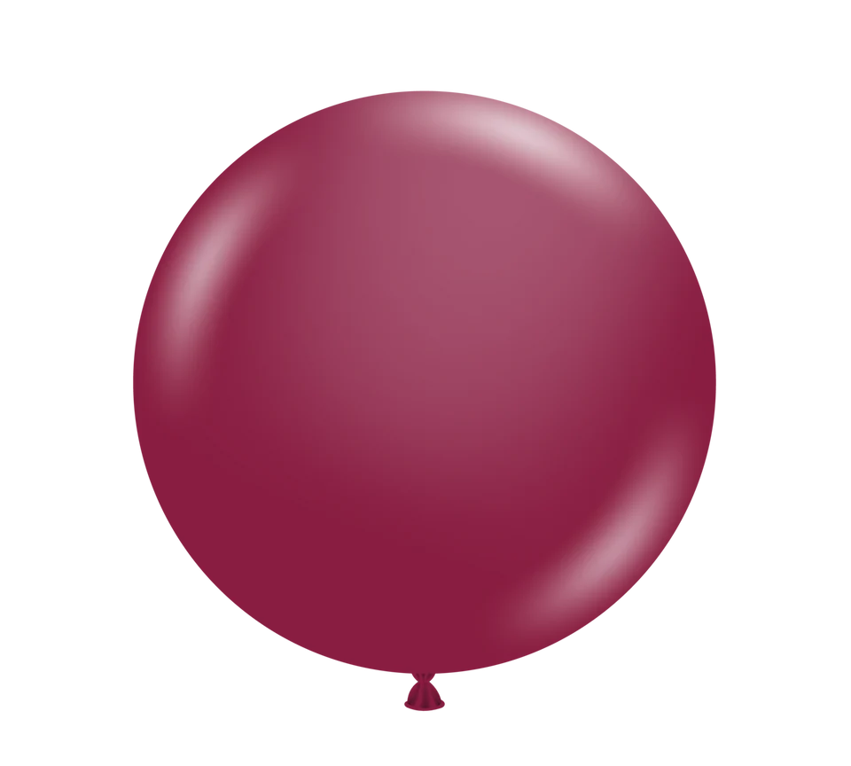 TUFTEX 17IN SANGRIA LATEX BALLOON 50CT