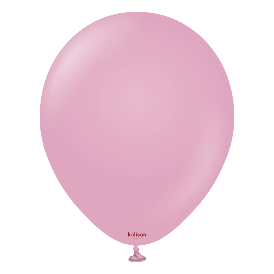 KALISAN LATEX RETRO DUSTY ROSE - 18", 25 PIECES