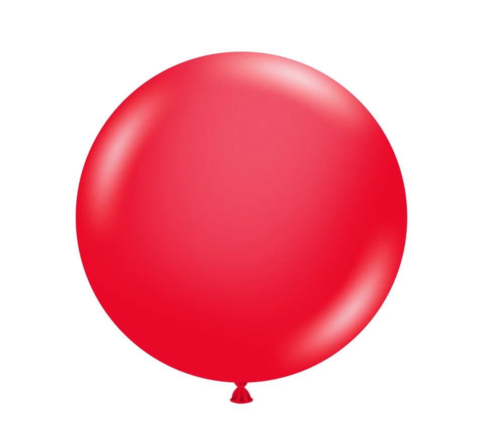 TUFTEX 17IN RED LATEX BALLOON 17IN 50CT