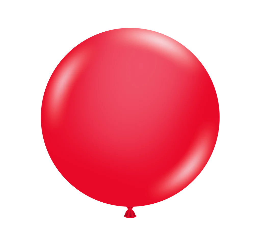 TUFTEX 5IN RED LATEX BALLOONS 50CT