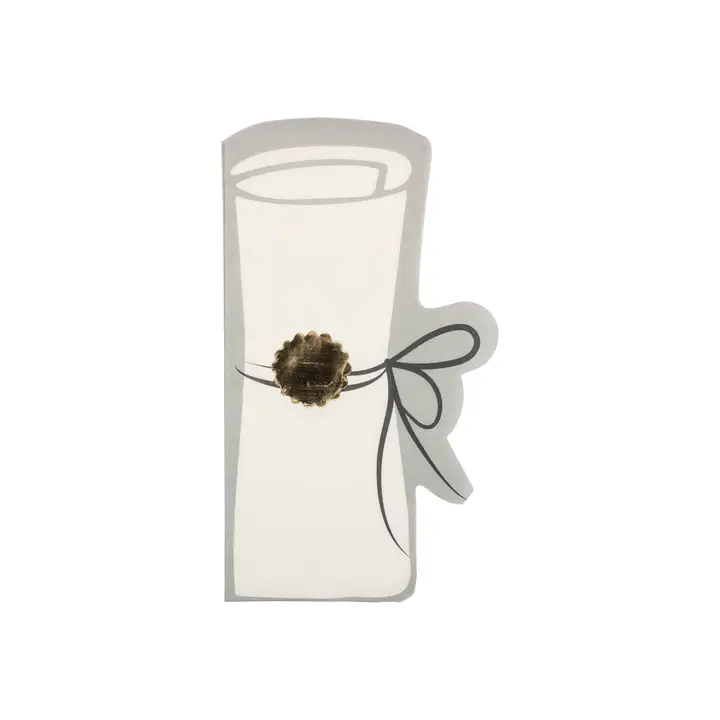 DIPLOMA SHAPED PAPER DINNER NAPKIN