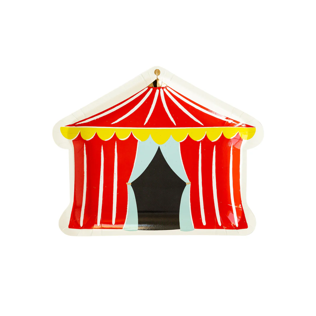 CARNIVAL TENT SHAPED PLATE CAR940