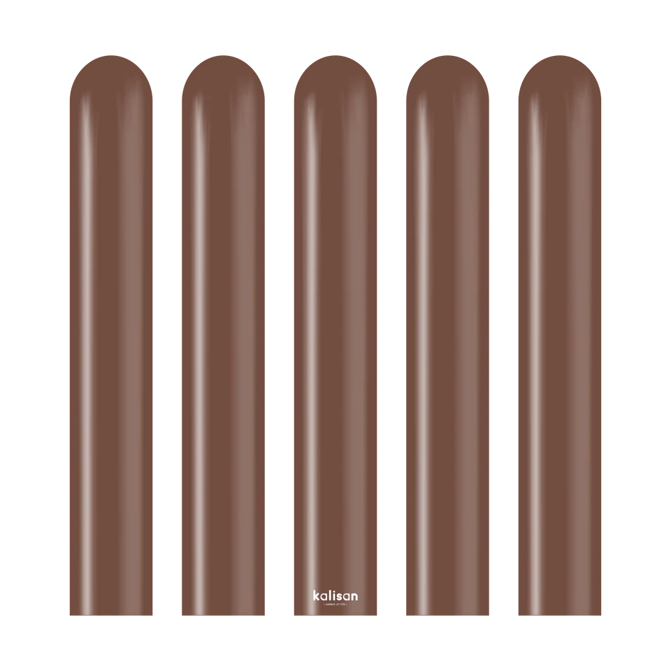 KALISAN NOZZLE UP STANDARD CHOCOLATE BROWN - 260 MODELLING 2"/60", 50 PIECES