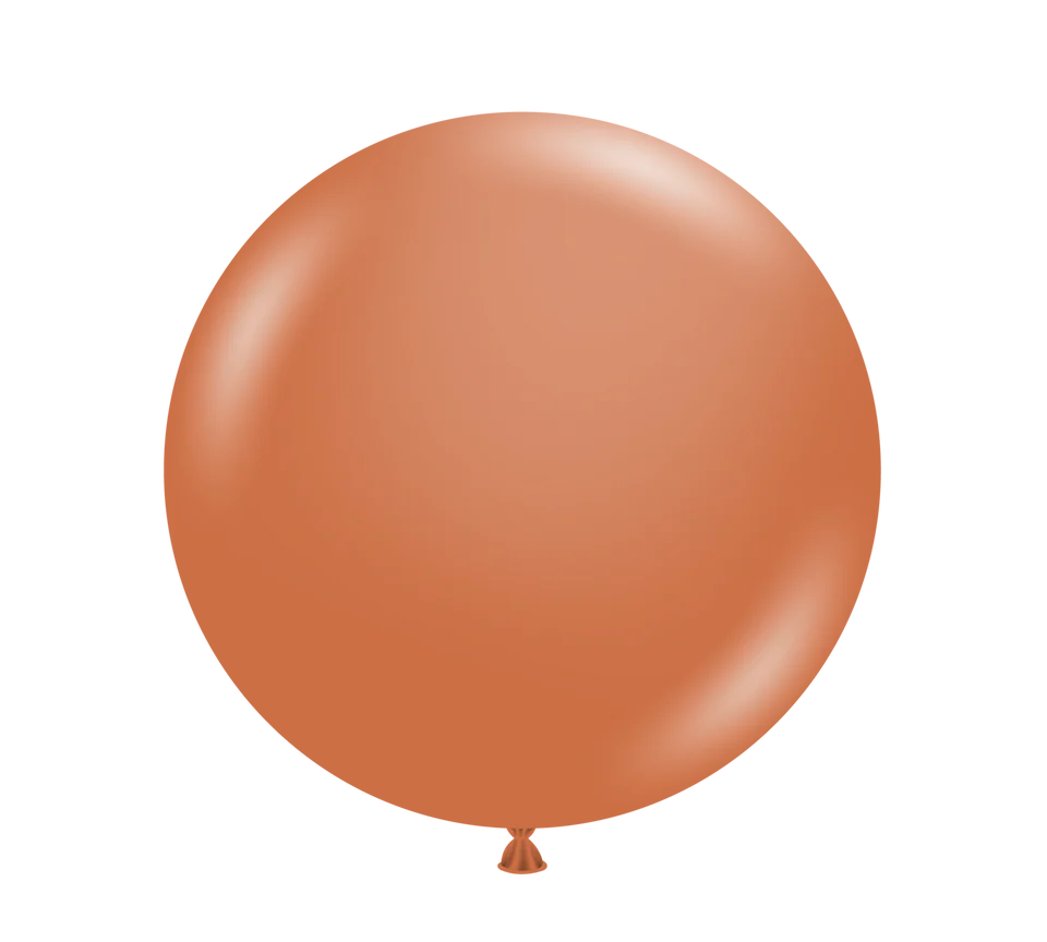 TUFTEX 5IN BURNT ORANGE LATEX BALLOONS 50CT