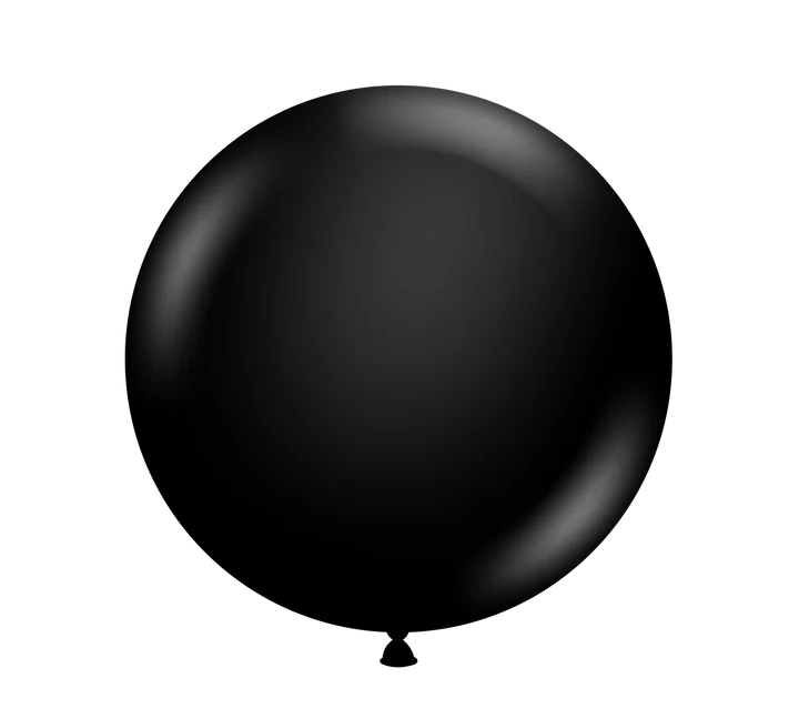 TUFTEX 5IN BLACK LATEX BALLOONS 50CT