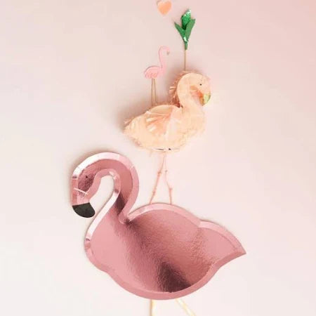 Meri Meri Pink Flamingo Plates