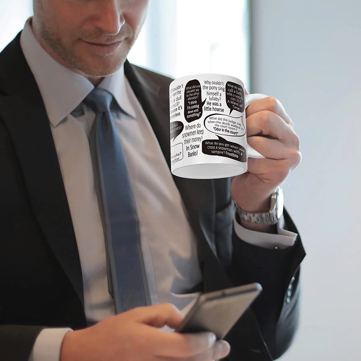Gifts for Dad - Dad'S Emergency Jokes Mugs, Father'S Day Gifts, Dad Mugs, Dad Christmas Gifts, Dad Birthday Gifts,  White 11 Fl Oz Coffee Mugs Ceramic Mug Tea Cup