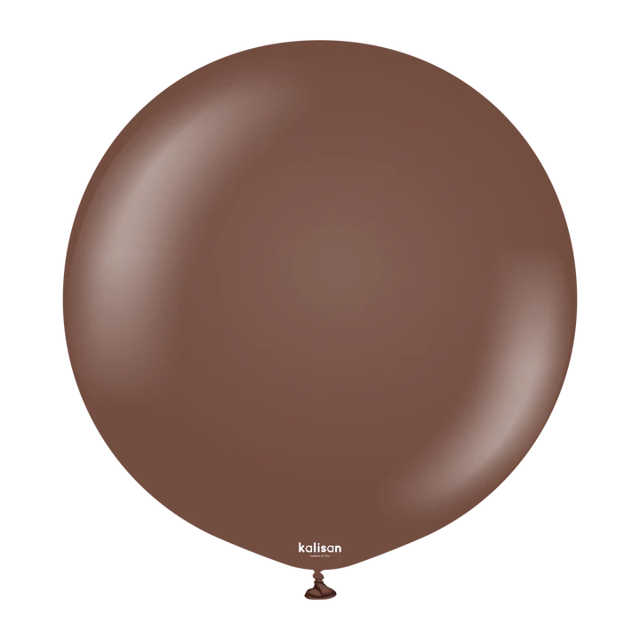 Kalisan Latex Standard Chocolate Brown - 18", 25 Pieces
