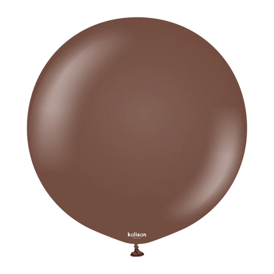 Kalisan Latex Standard Chocolate Brown - 5", 100 Pieces