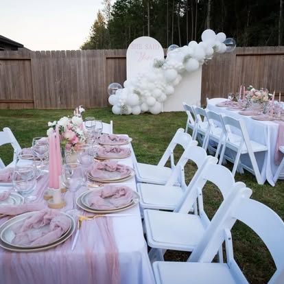 White Garden Chairs for Rent