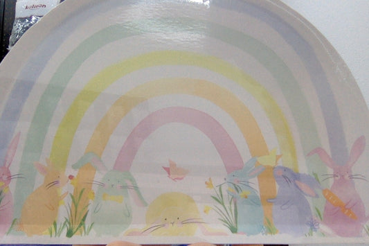 EASTER PAPER PLATES RAINBOW