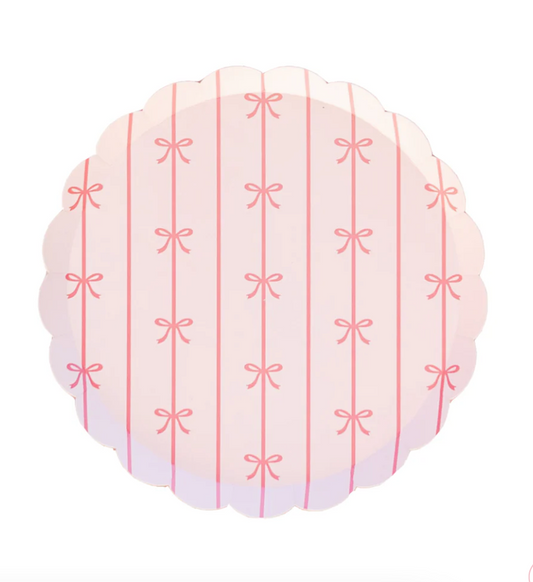 Petal Pink Signature Bow Small Plates