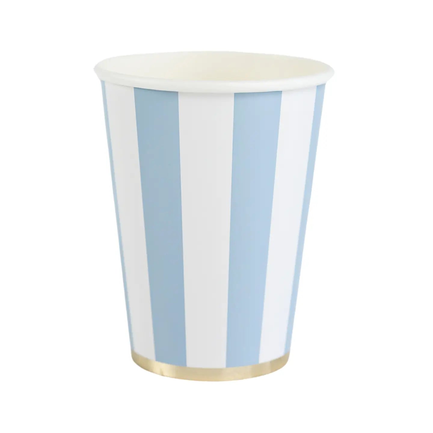 Sky Blue Cabana Stripe Cups