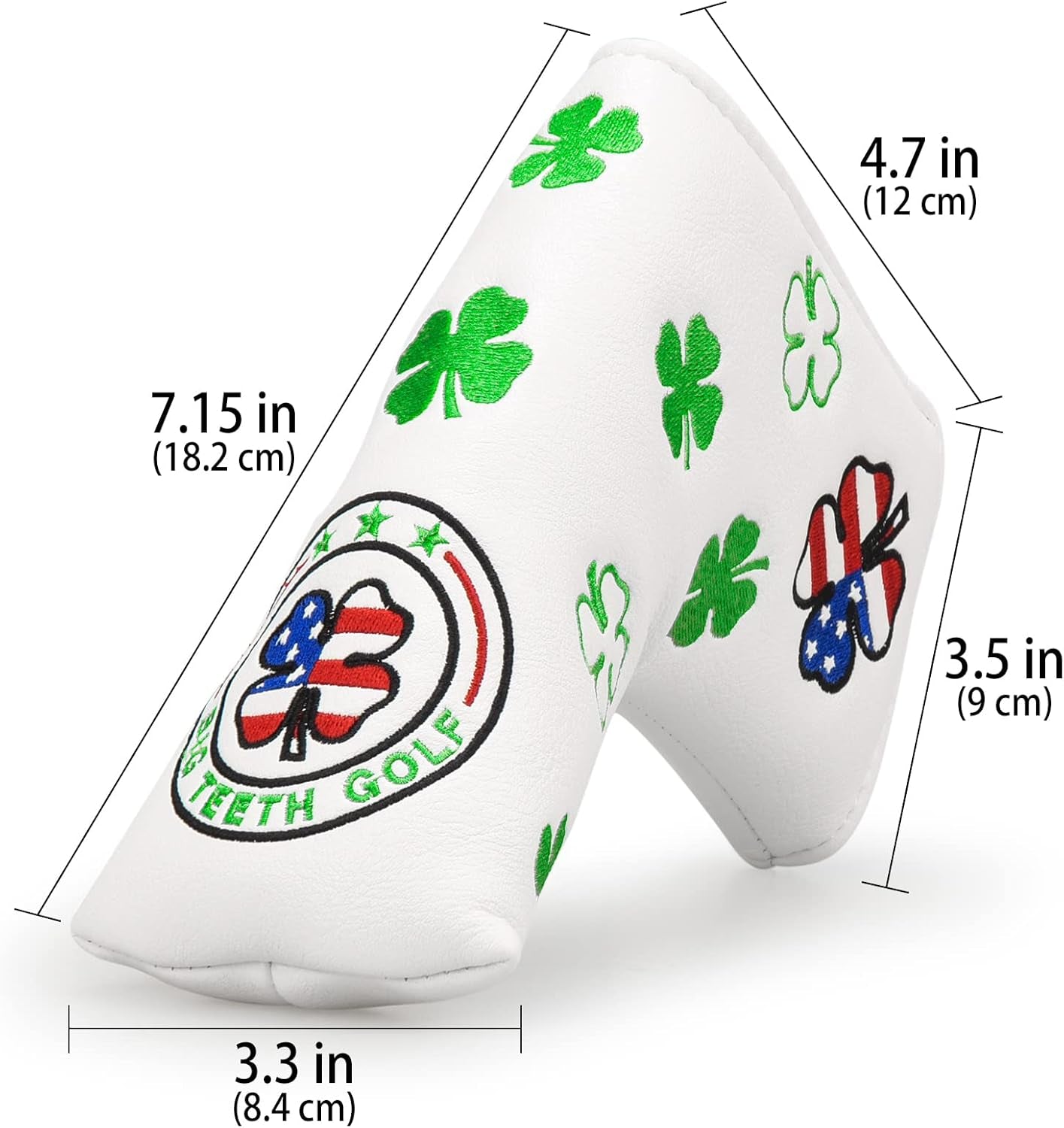 Golf Blade Putter Cover Headcover Club Protector Magnetic Bar Closure Lucky Putter Cover for Scotty Cameron Taylormade Odyssey