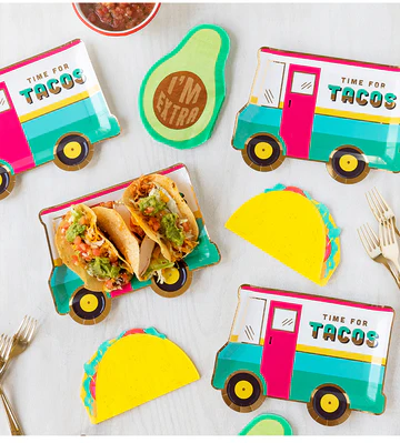 TACO TRUCK 10" PAPER PLATES