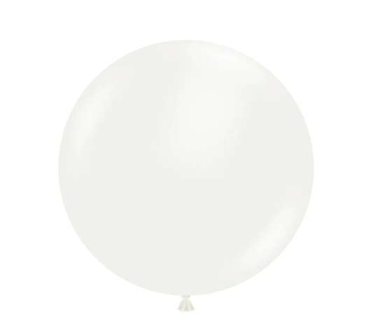 Tuftex White 24 inch Latex Balloons 25ct