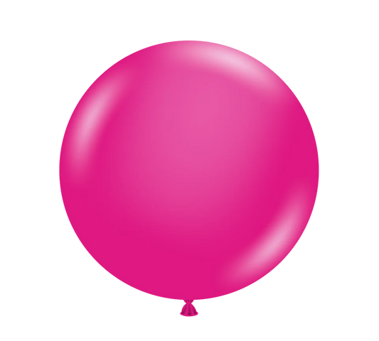 TUFTEX 17IN HOT PINK LATEX BALLOON 50CT
