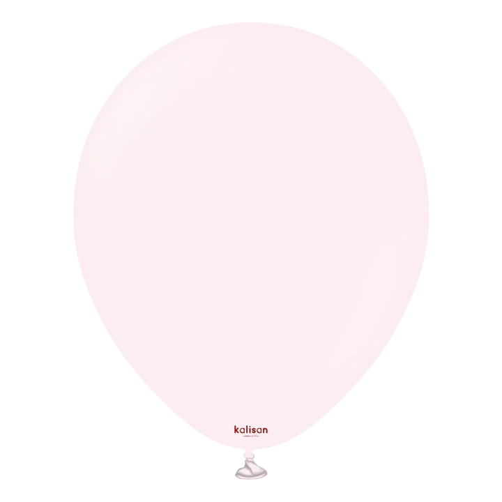 KALISAN LATEX MACARON PALE PINK - 5", 100 PIECES