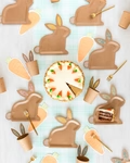 OCCASIONS BY SHAKIRA - KRAFT BUNNY SHAPED PLATE SET