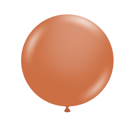 TUFTEX 11IN BURNT ORANGE LATEX BALLOONS 100CT