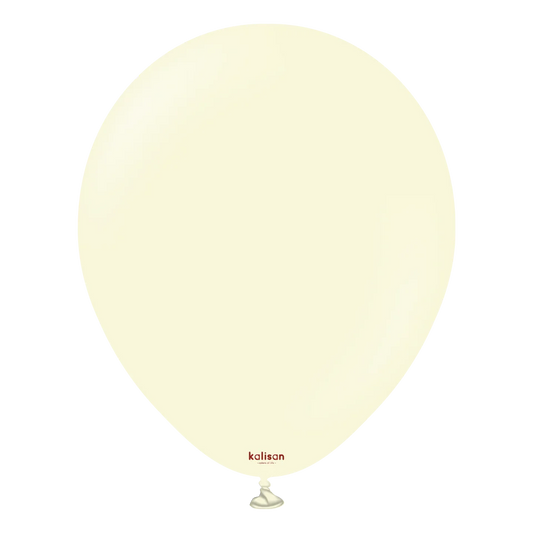 KALISAN LATEX MACARON PALE YELLOW - 18", 25 PIECES