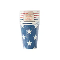RED AND BLUE STAR PAPER CUPS