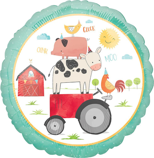Anagram Barnyard Birthday 17in Foil Balloon