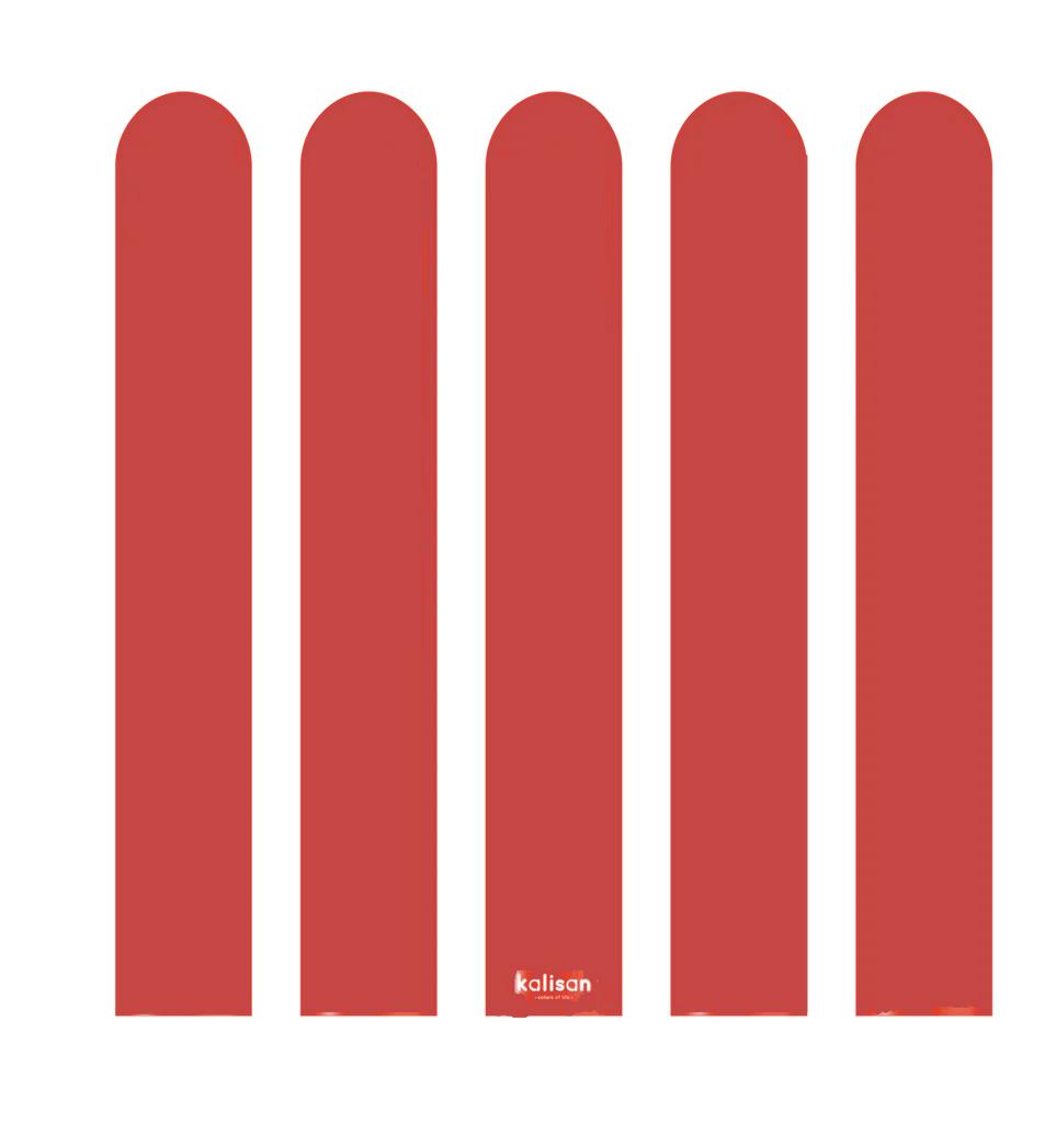 KALISAN NOZZLE UP STANDARD DEEP RED - 260 MODELLING 2"/60", 50 PIECES