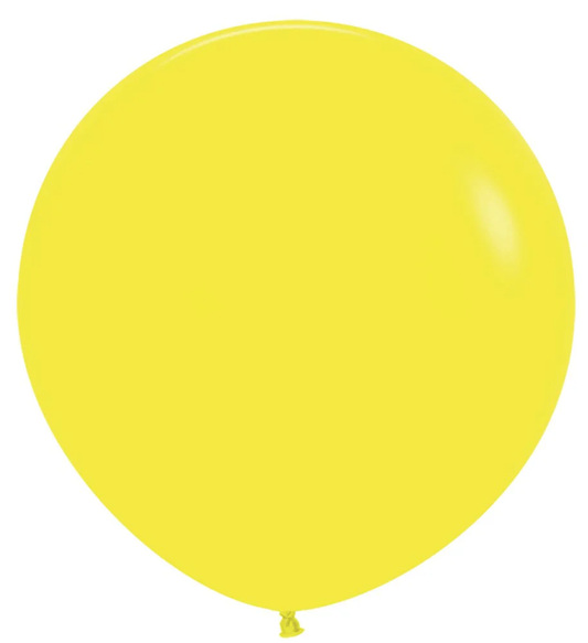 36 inch Sempertex Fashion Yellow Latex Balloons 2ct