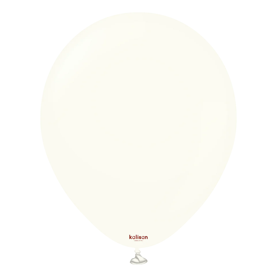 KALISAN LATEX RETRO WHITE - 12", 100 PIECES