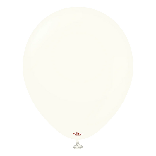 KALISAN LATEX RETRO WHITE - 12", 100 PIECES