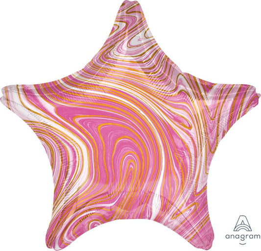 19" Pink Marblez Star