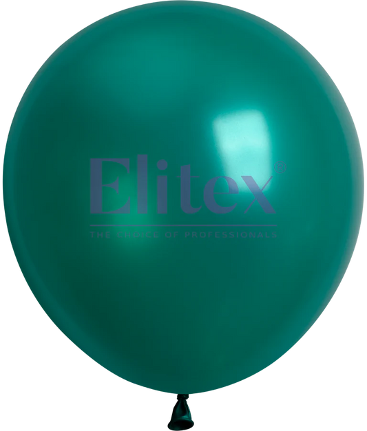 ELITEX 18" EMERALD GREEN PEARL LATEX BALLOON 10CT
