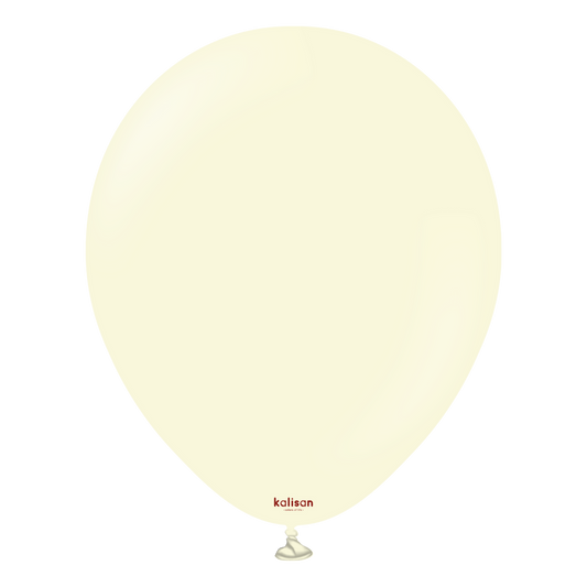 KALISAN LATEX MACARON PALE YELLOW - 12", 100 PIECES
