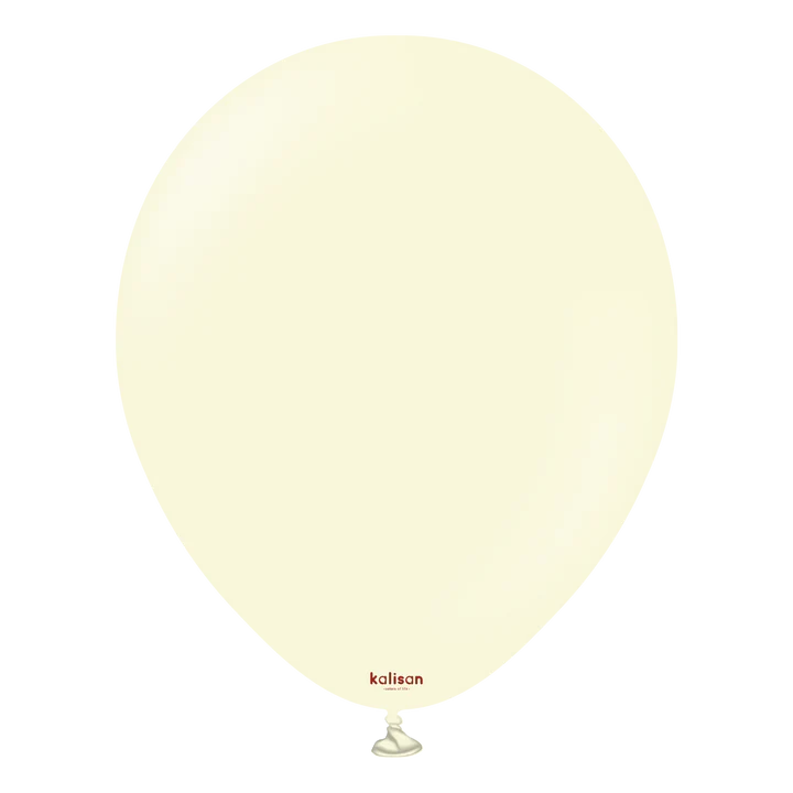 KALISAN LATEX MACARON PALE YELLOW - 5", 100 PIECES