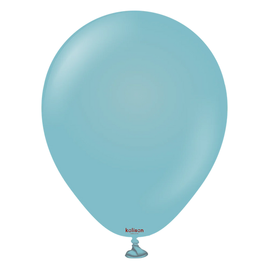 5 inch Kalisan Retro Blue Glass 100ct