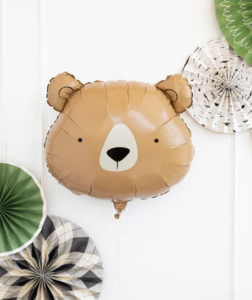ADVENTURE BEAR SHAPED MYLAR BALLOON