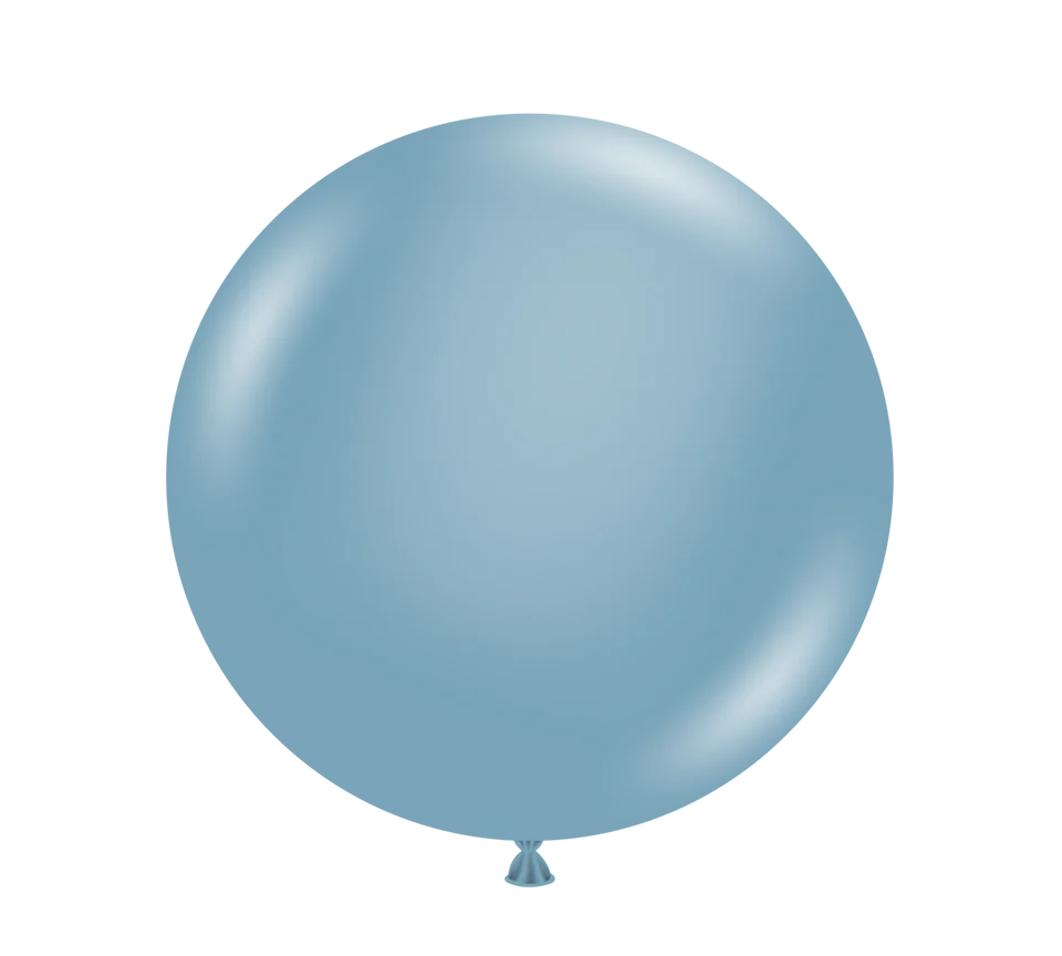 TUFTEX 11IN BLUE SLATE LATEX BALLOON 100CT