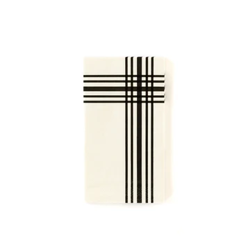 GINGHAM FARM CREAM PLAID DINNER NAPKINS