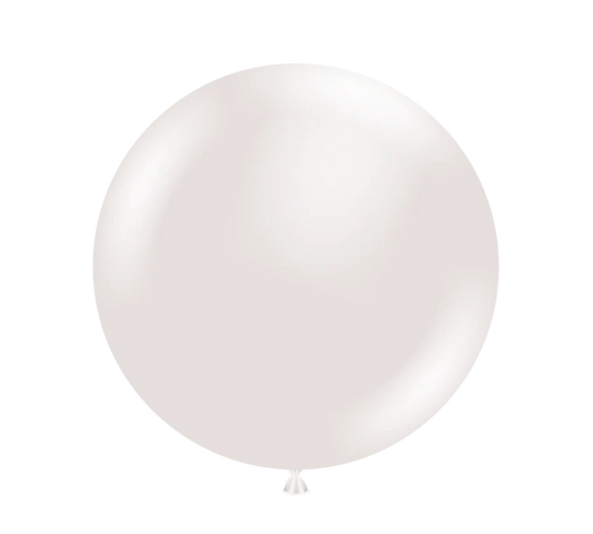 TUFTEX 5IN PEARLESCENT WHITE (SUGAR) LATEX BALLOONS 50CT