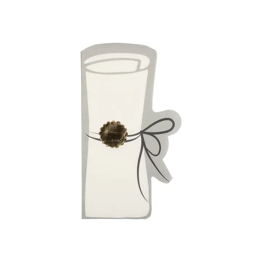 DIPLOMA SHAPED PAPER DINNER NAPKIN
