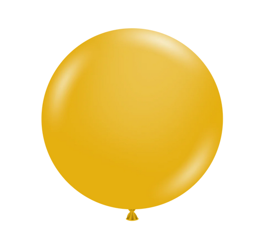 TUFTEX 17IN MUSTARD LATEX BALLOON 50CT