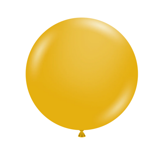 TUFTEX 5IN MUSTARD LATEX BALLOONS 50CT